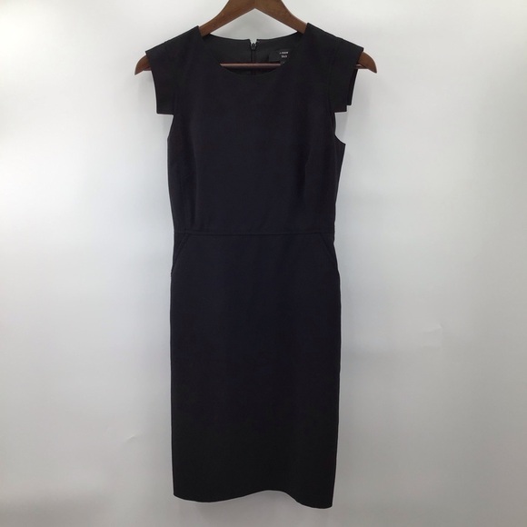 J. Crew Elegant Black Midi Dress - Picture 2 of 11